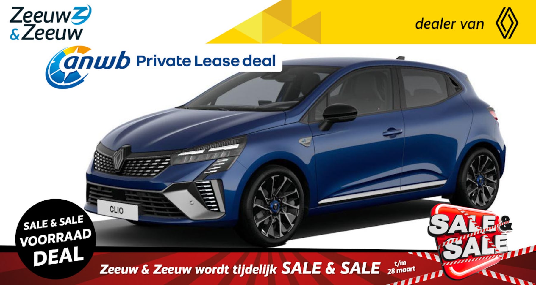 Renault Clio - 1.6 E-Tech Full Hybrid 145 esprit Alpine Uit voorraad leverbaar op is op - AutoWereld.nl