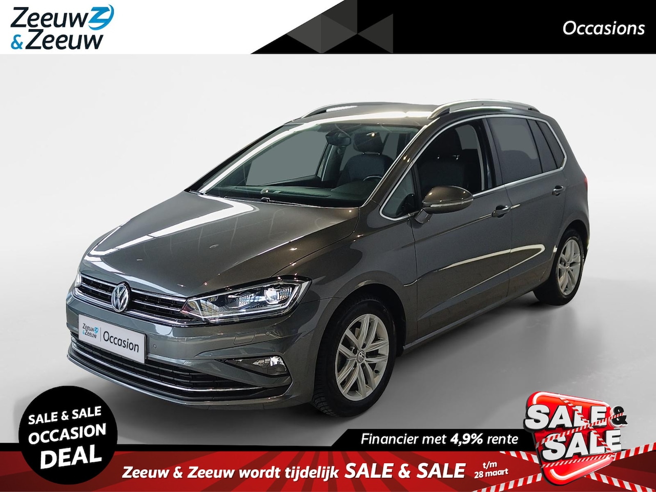 Volkswagen Golf Sportsvan - 1.0 TSI Comfortline *Parkeersensoren*Adapt. Cruise Control*Climate Control*Trekhaak*LM. Ve - AutoWereld.nl
