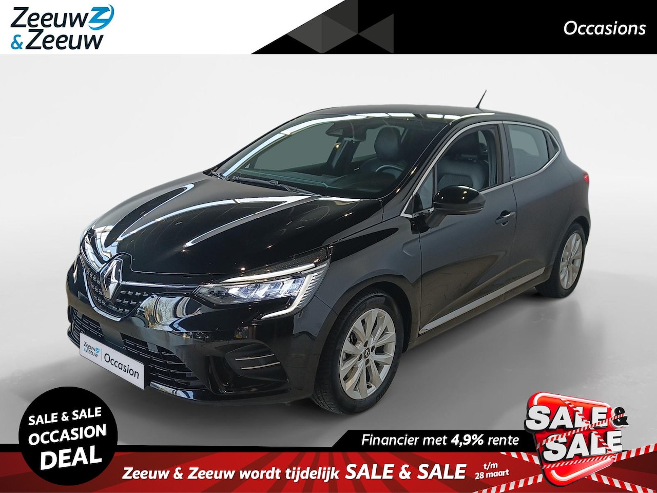 Renault Clio - 1.6 E-Tech Hybrid 140 Intens *Automaat*Apple/Android Carplay*Climate Control*Pakeersensore - AutoWereld.nl