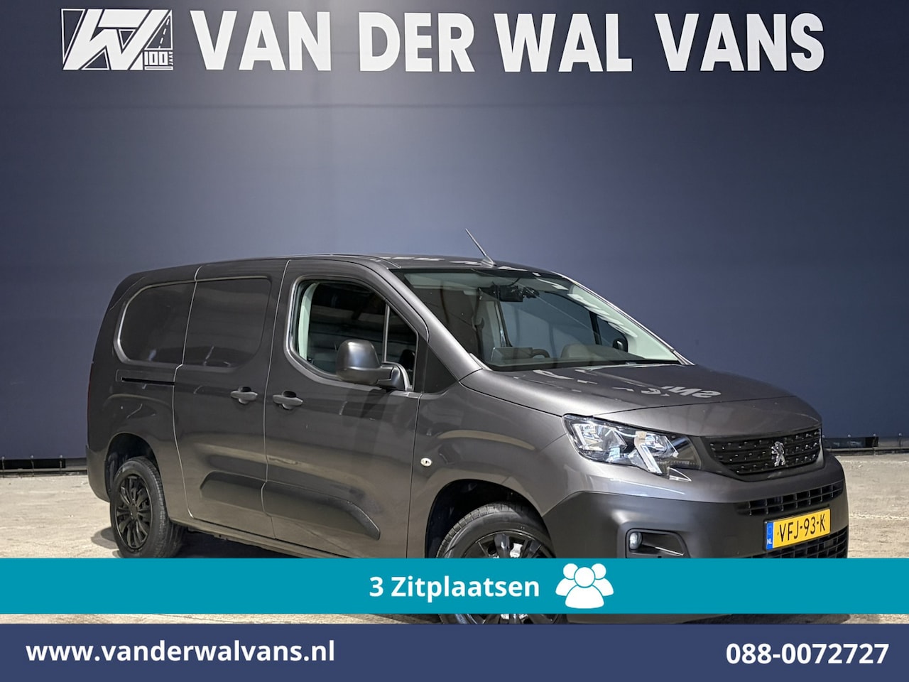 Peugeot Partner - 1.5 BlueHDI 102pk L2H1 Euro6 Airco | 3-Zits | Apple Carplay | Camera | Cruisecontrol | Tre - AutoWereld.nl