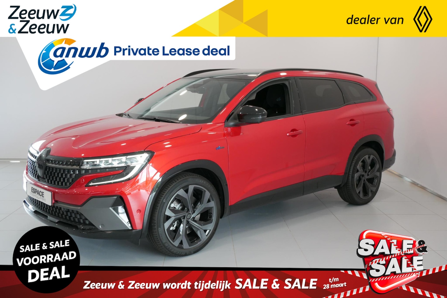 Renault Espace - E-Tech full hybrid 200 esprit Alpine 7p. Renault Espace E-Tech Hybrid 200 esprit Alpine 7p - AutoWereld.nl