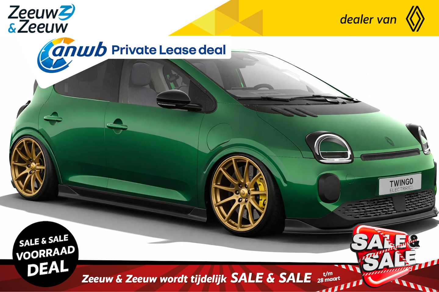 Renault Twingo - urban range techno Esprit RS 27.5 kWh | ZEER UNIEKE RS CUSTOM TWINGO | ALLEEN IN DEN HAAG - AutoWereld.nl