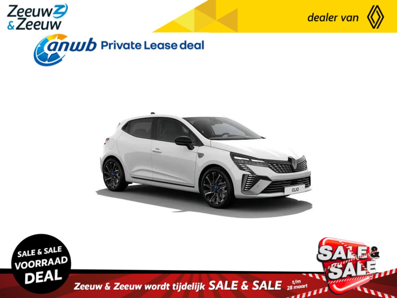 Renault Clio - 1.6 E-Tech Full Hybrid 145 esprit Alpine NU MET €5000 KORTING!!! - AutoWereld.nl