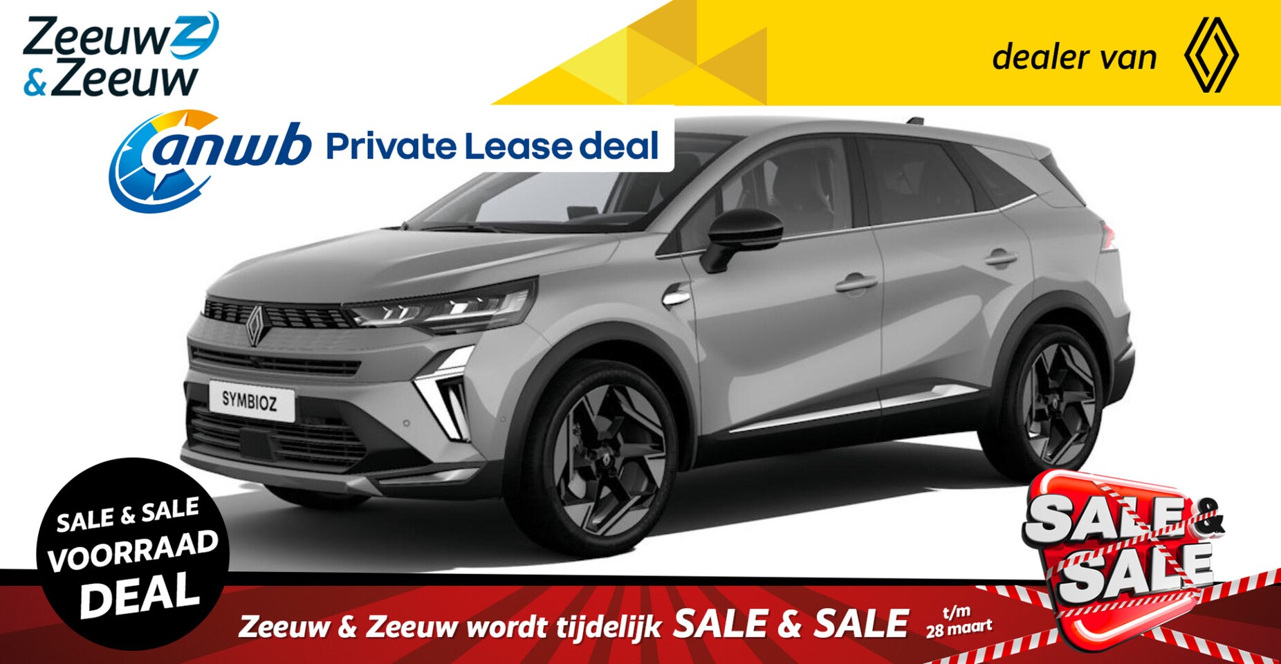 Renault Symbioz - Iconic full hybrid E-Tech 160 | Nu uit voorraad leverbaar met € 6.600,-  Zeeuw & Zeeuw voo - AutoWereld.nl