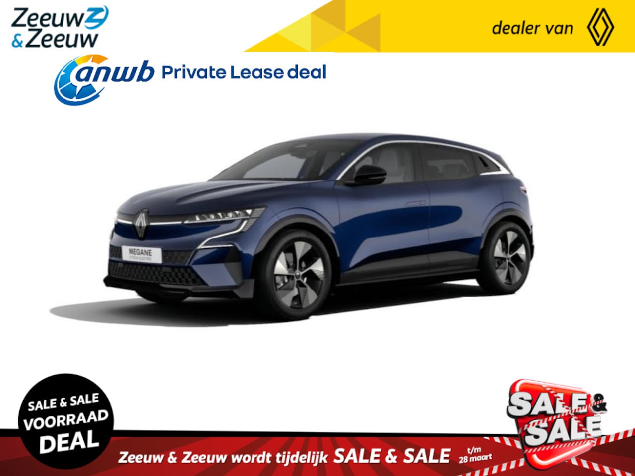 Renault Mégane E-Tech - Comfort Range Techno 60 kWh | NU nog leverbaar tegen 17% bijtelling en met € 3000,- Zeeuw - AutoWereld.nl