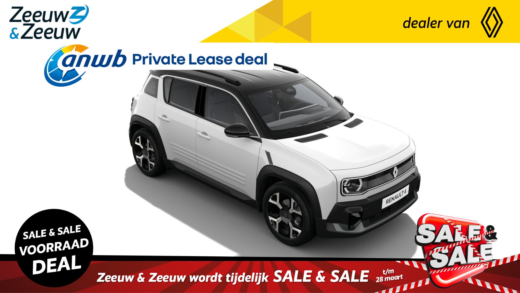 Renault 4 - comfort range techno 52 kWh | OP VOORRAAD OP =OP  NU MET €2.500,- SALE & SALE KORTING!!! - AutoWereld.nl