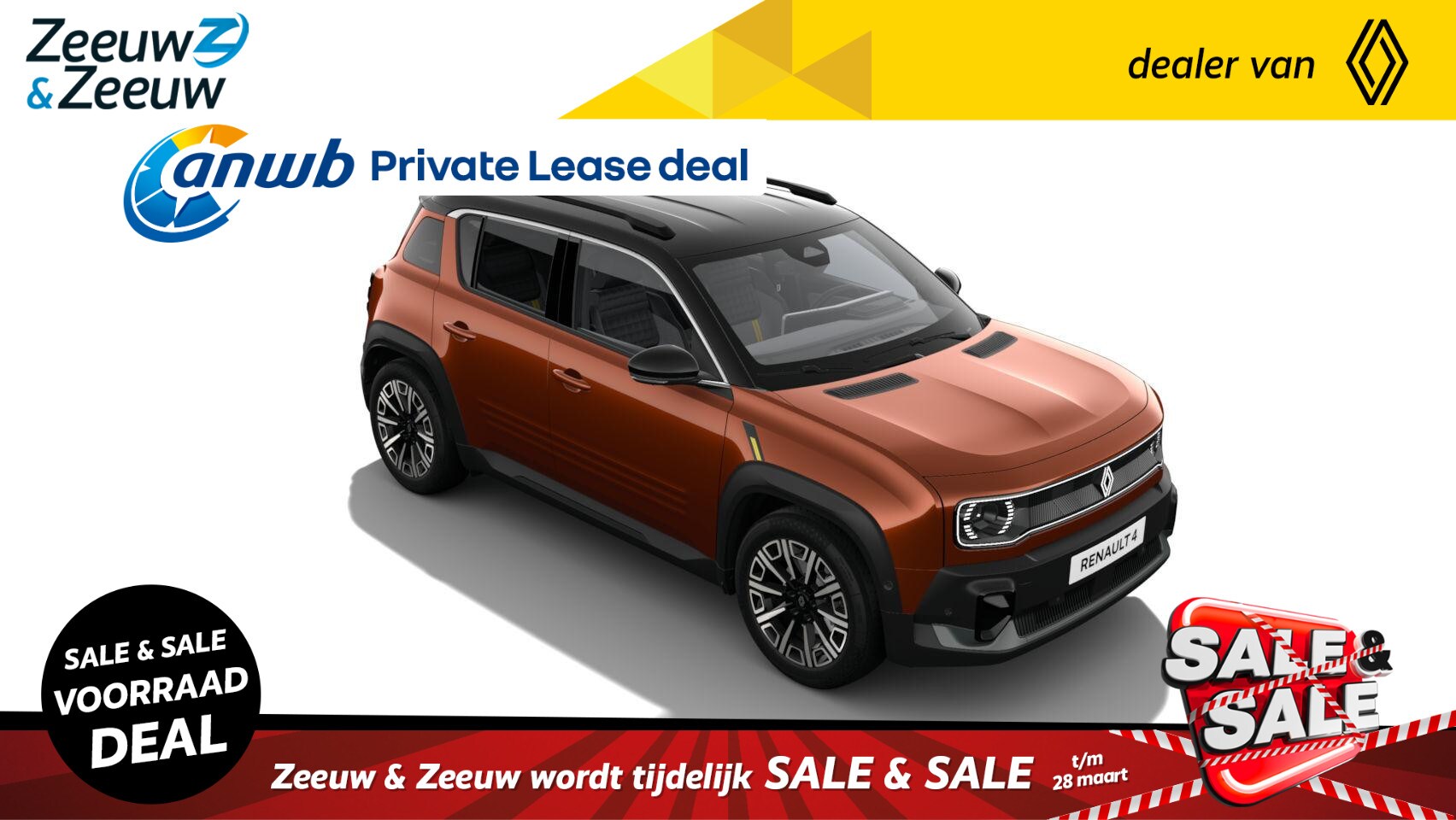 Renault 4 - comfort range iconic 52 kWh | OP VOORRAAD OP =OP  NU MET €2.500,- SALE & SALE KORTING!!! - AutoWereld.nl