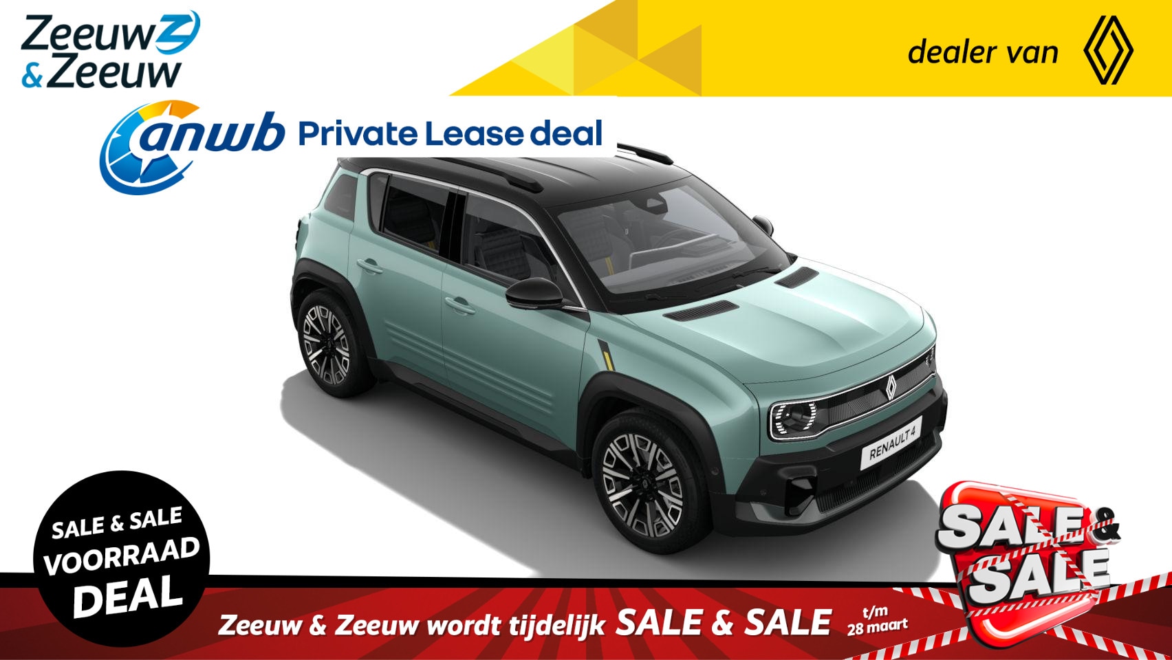 Renault 4 - comfort range iconic 52 kWh | OP VOORRAAD OP =OP  NU MET €2.500,- SALE & SALE KORTING!!! - AutoWereld.nl