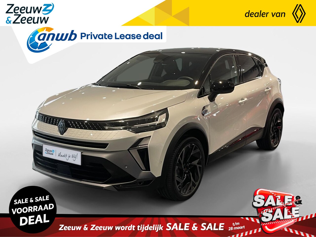 Renault Captur - 1.6 E-Tech full hybrid 160 esprit Alpine | UIT VOORRAAD LEVERBAAR NU MET €1500 KORTING!!! - AutoWereld.nl