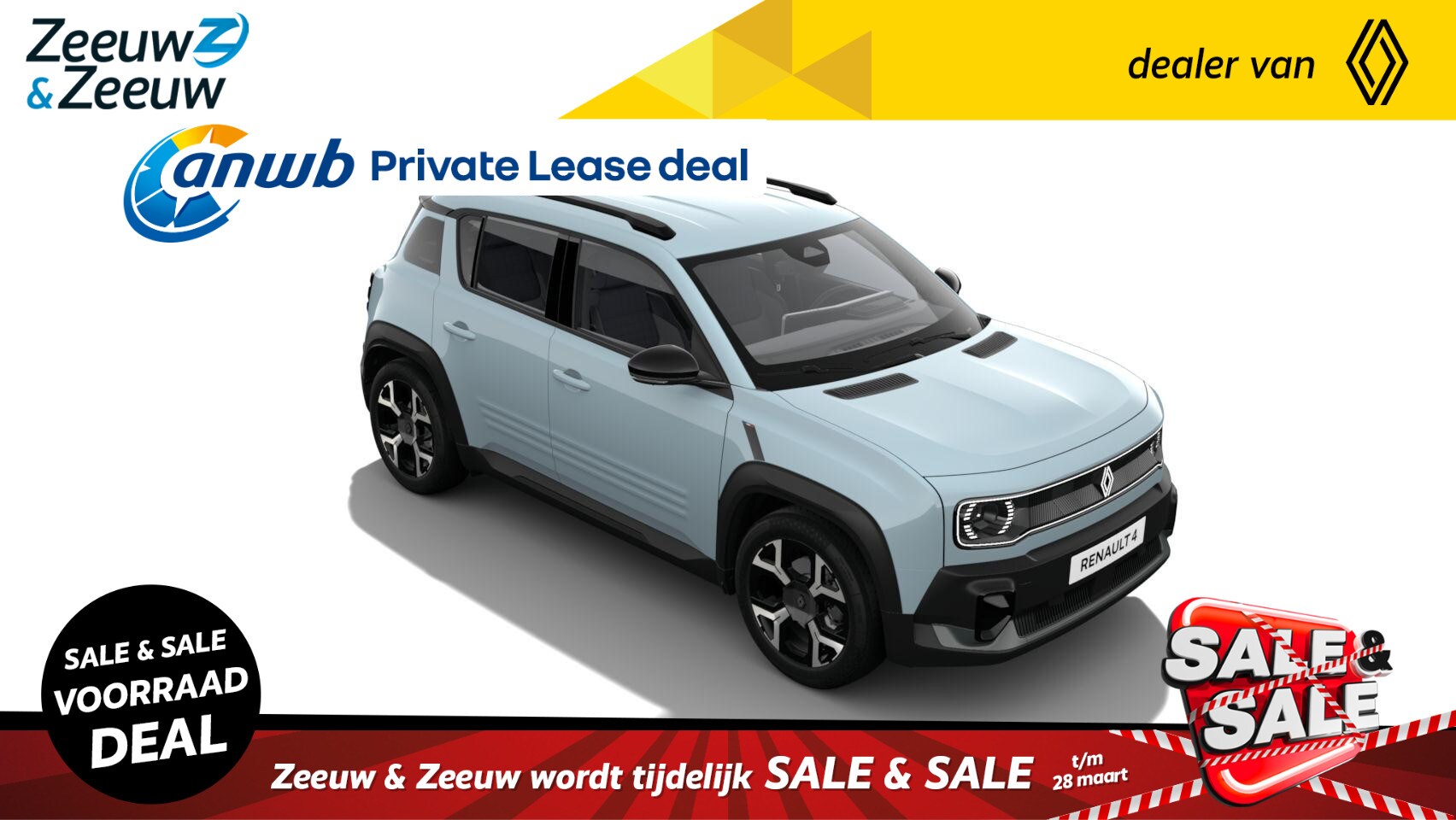 Renault 4 - comfort range techno 52 kWh | OP VOORRAAD OP =OP  NU MET €2.500,- SALE & SALE KORTING!!! - AutoWereld.nl