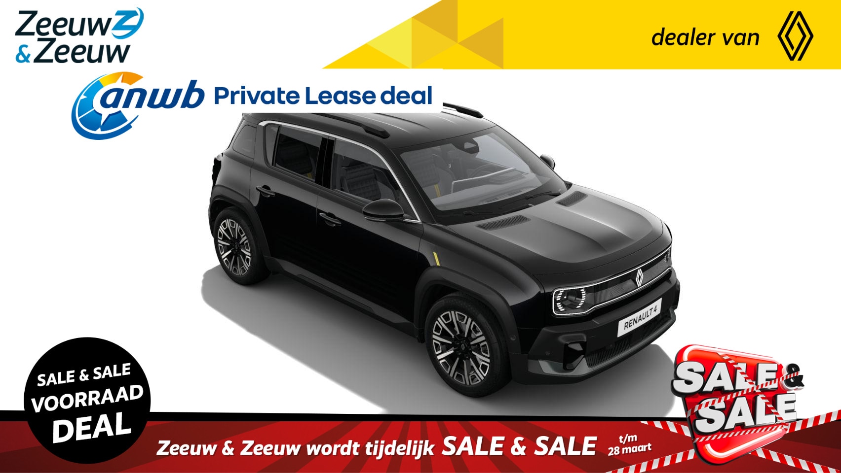 Renault 4 - comfort range iconic 52 kWh | OP VOORRAAD OP =OP  NU MET €2.500,- SALE & SALE KORTING!!! - AutoWereld.nl