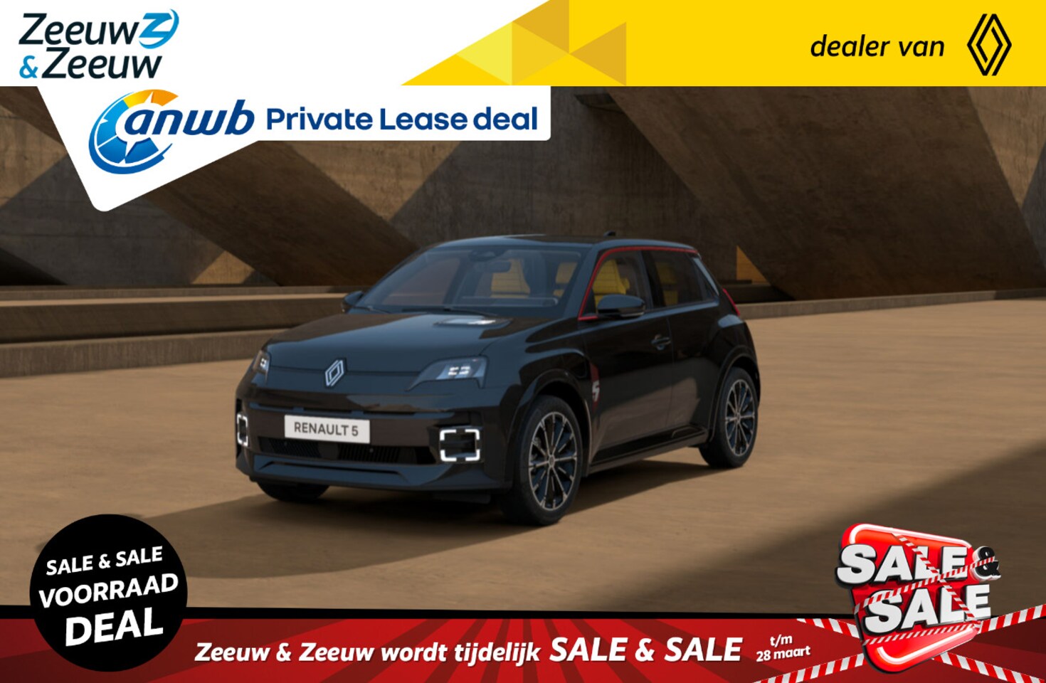 Renault 5 - comfort range iconic cinq 52 kWh Renault 5 iconic cinq 52 kWh | OP VOORRAAD OP =OP  NU MET - AutoWereld.nl