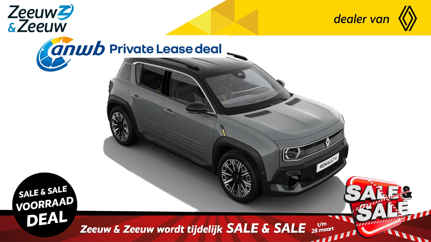 Renault 4 - comfort range iconic 52 kWh | OP VOORRAAD OP =OP  NU MET €2.500,- SALE & SALE KORTING!!! - AutoWereld.nl