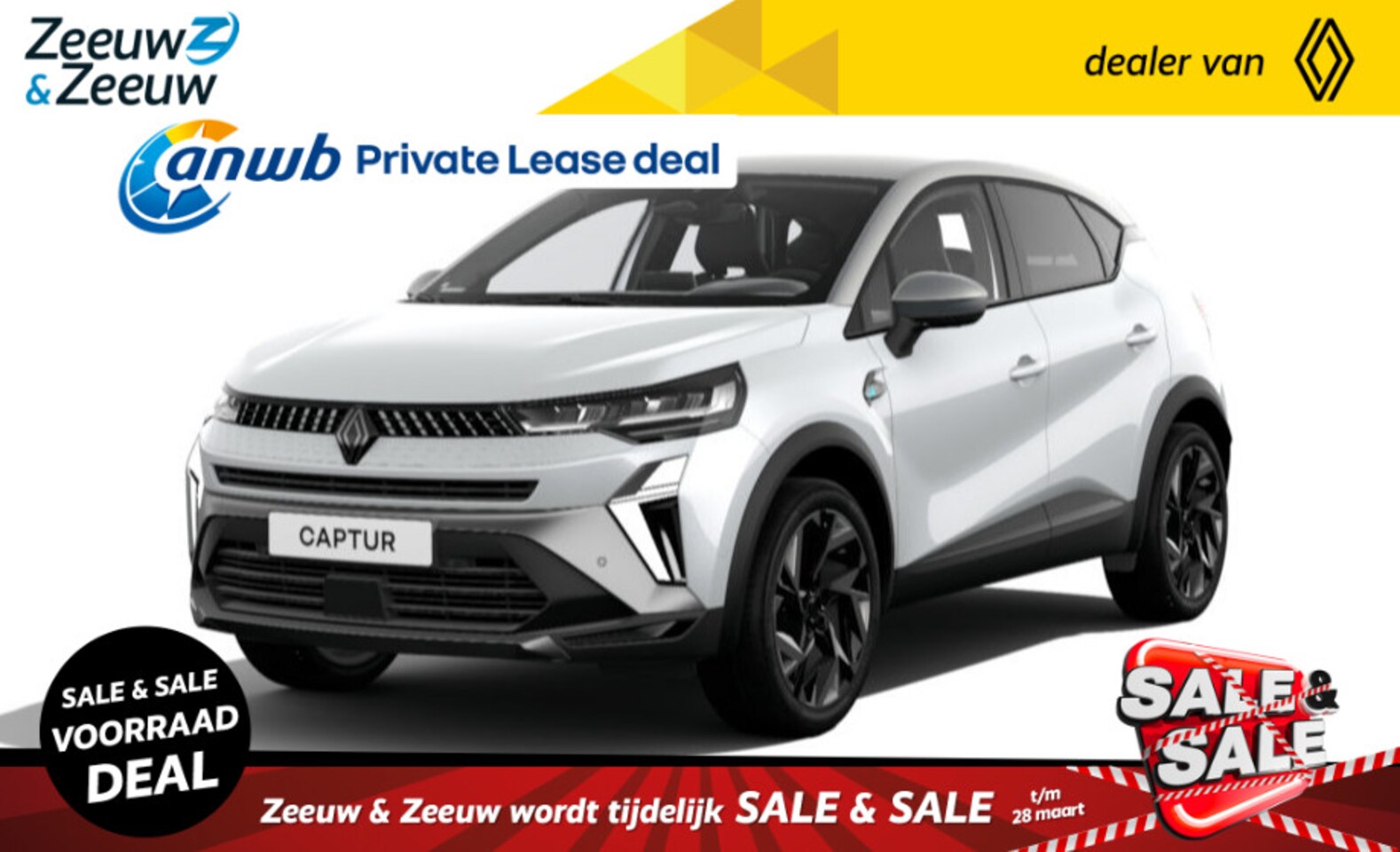 Renault Captur - 1.6 E-Tech full hybrid 160 esprit Alpine | UIT VOORRAAD LEVERBAAR NU MET €1500 KORTING!!! - AutoWereld.nl