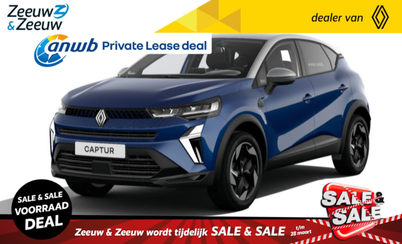 Renault Captur - 1.6 E-Tech full hybrid 160 techno | UIT VOORRAAD LEVERBAAR NU MET €1500 KORTING!!! - AutoWereld.nl