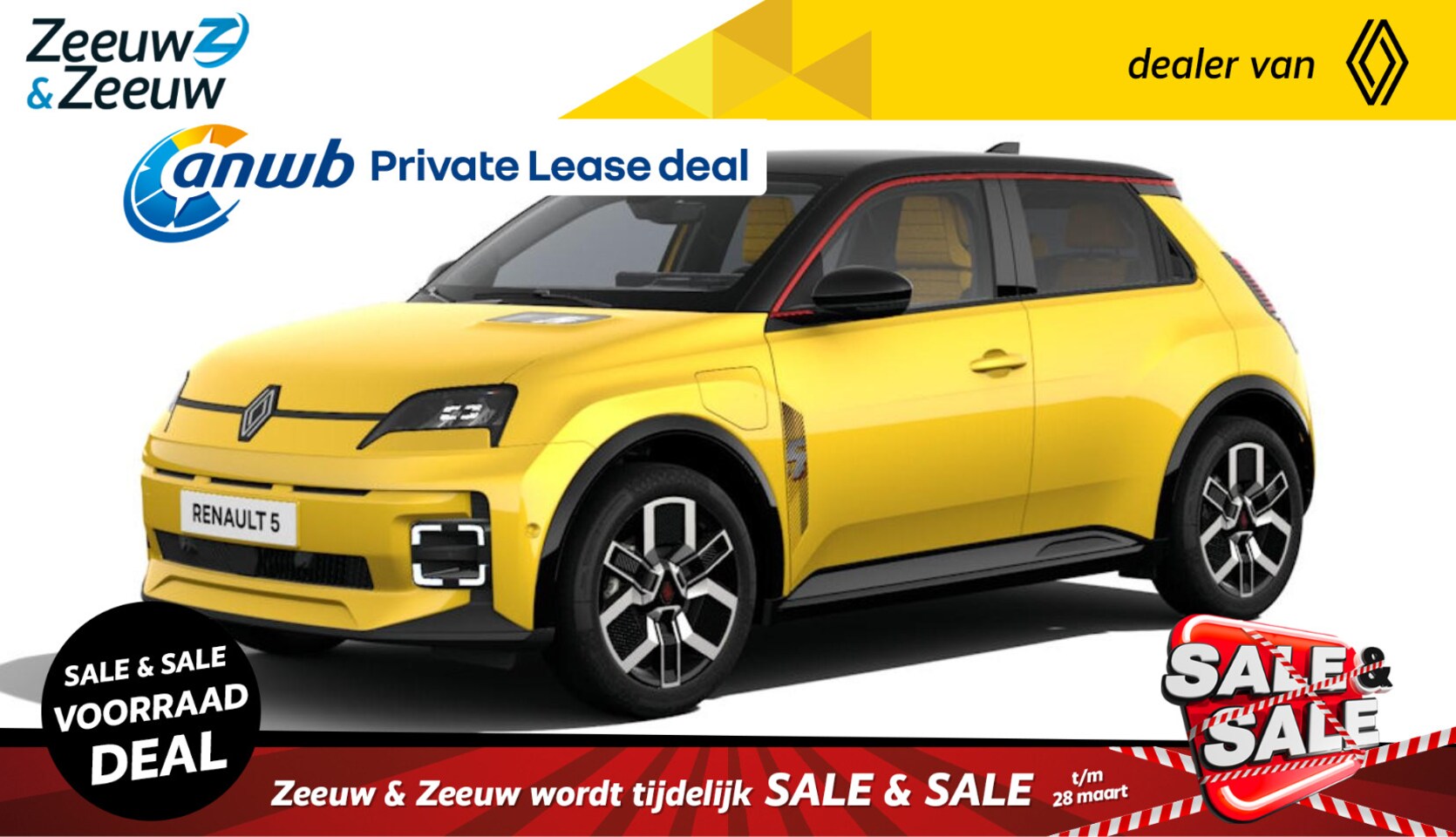 Renault 5 - Urban Range Iconic Cinq 120 PK | Nu uit voorraad leverbaar met € 800,- korting | Pack Safe - AutoWereld.nl