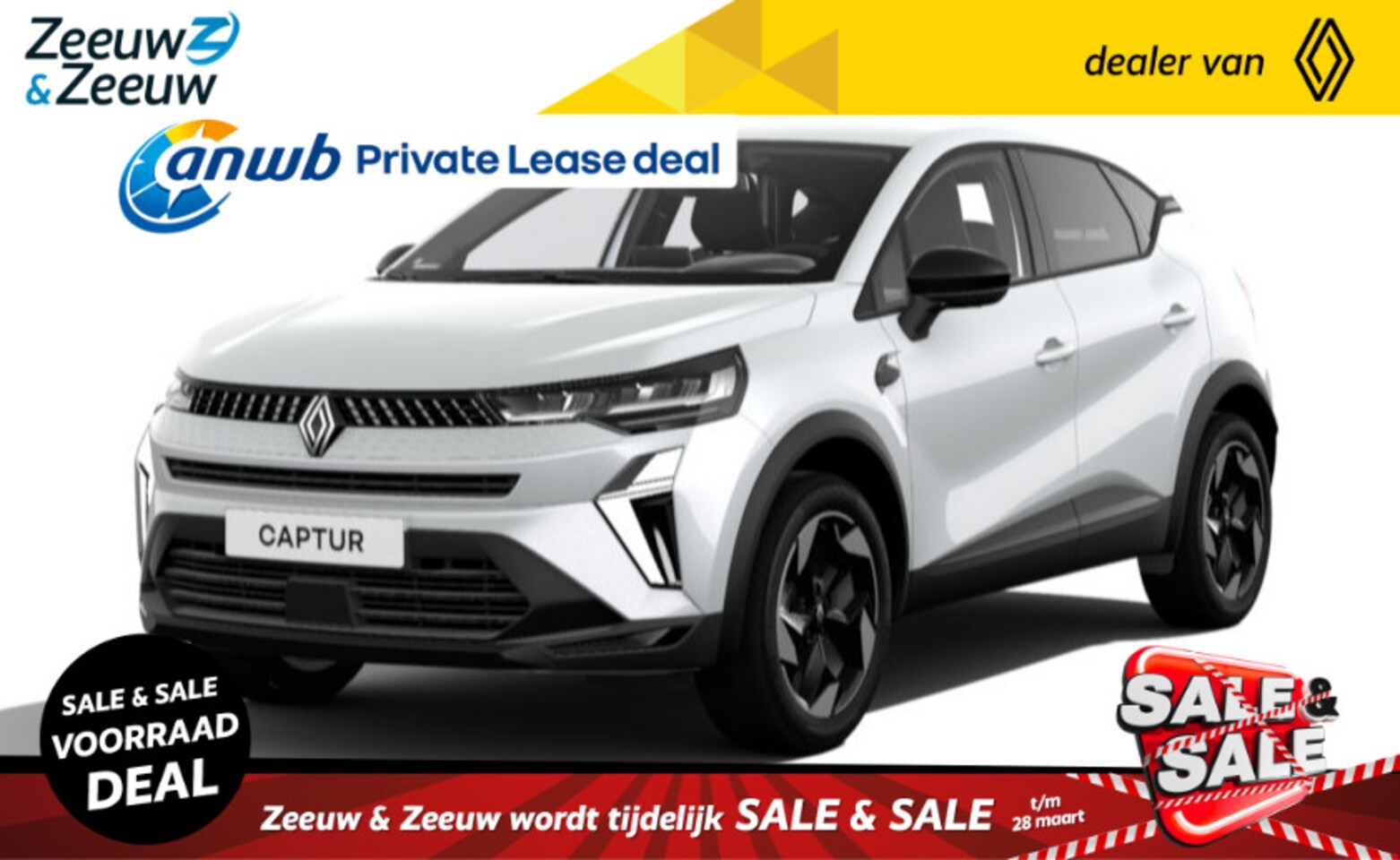 Renault Captur - 1.6 E-Tech full hybrid 145 techno | UIT VOORRAAD LEVERBAAR NU MET €1500 KORTING!!! - AutoWereld.nl