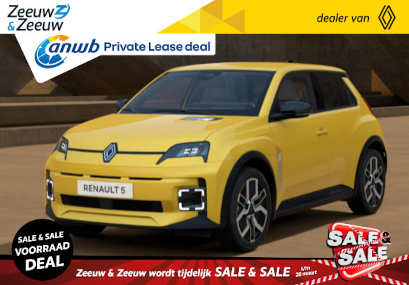 Renault 5 - comfort range techno 52 kWh OP VOORRAAD OP=OP  NU MET €1,800- SALE & SALE KORTING!!! - AutoWereld.nl