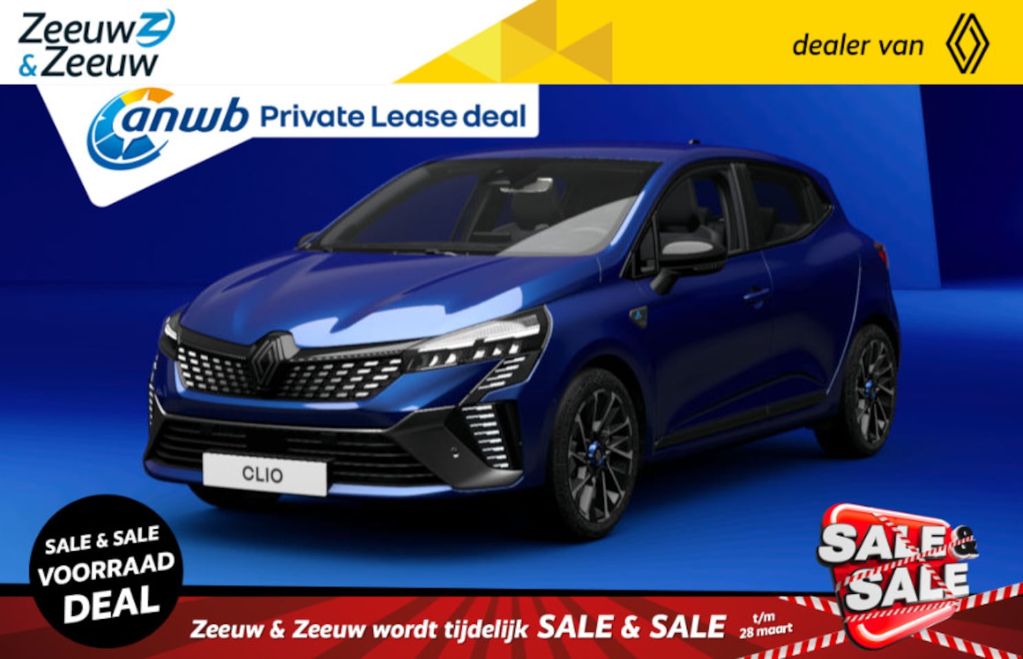 Renault Clio - E-Tech Full Hybrid 145 Esprit Alpine | NU met € 3000,- Zeeuw en Zeeuw RUN OUT korting | + - AutoWereld.nl