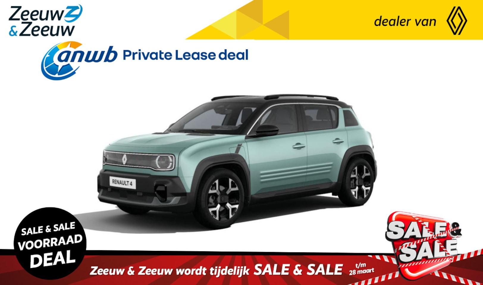 Renault 4 - comfort range techno 52 kWh | € 2500,- Introductiekorting | Adaptive cruise control﻿ | One - AutoWereld.nl