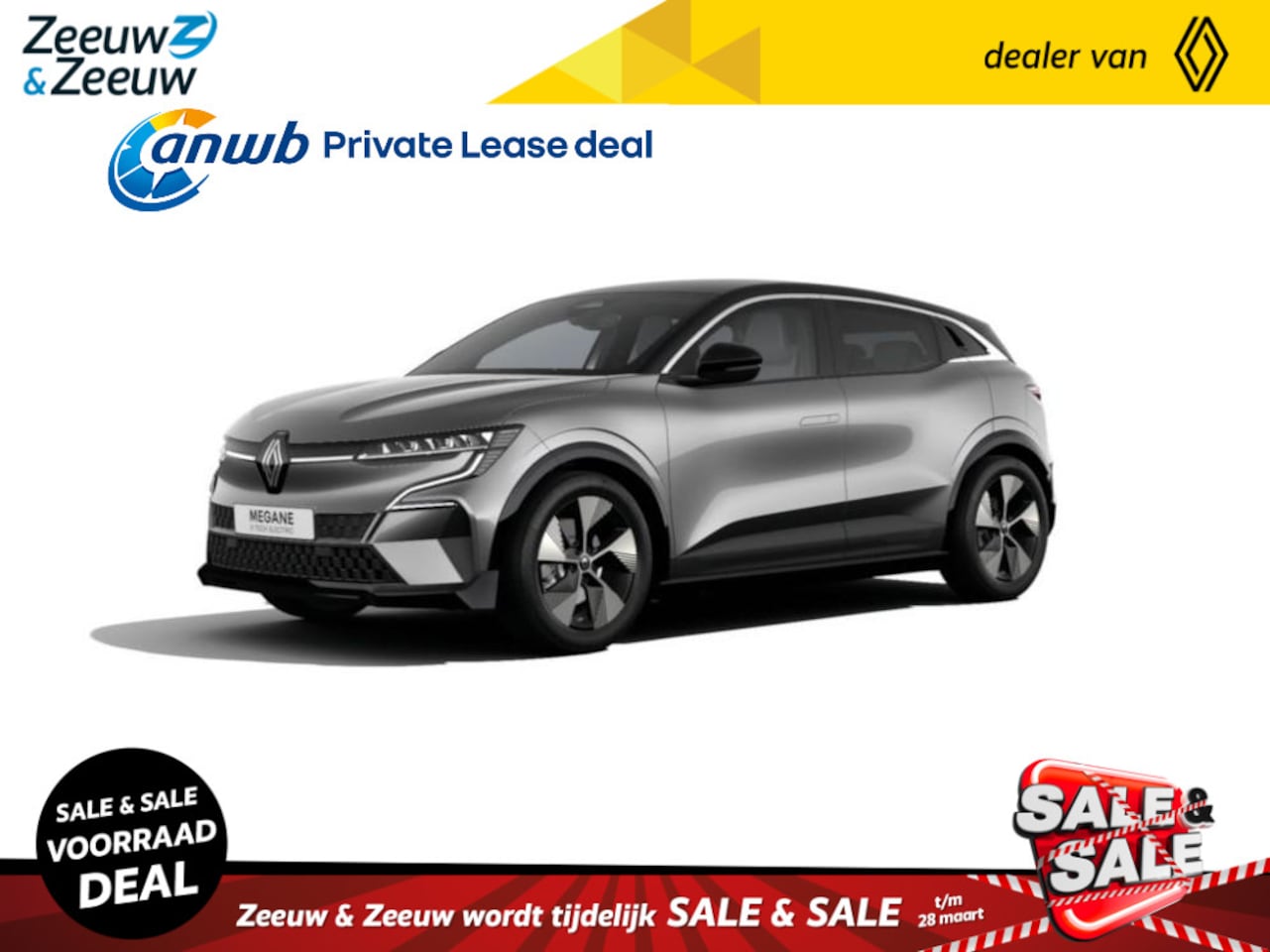 Renault Mégane E-Tech - comfort range Techno 60 kWh MY24 | NU snel leverbaar met €3.000,- EXTRA Zeeuw & Zeeuw voor - AutoWereld.nl