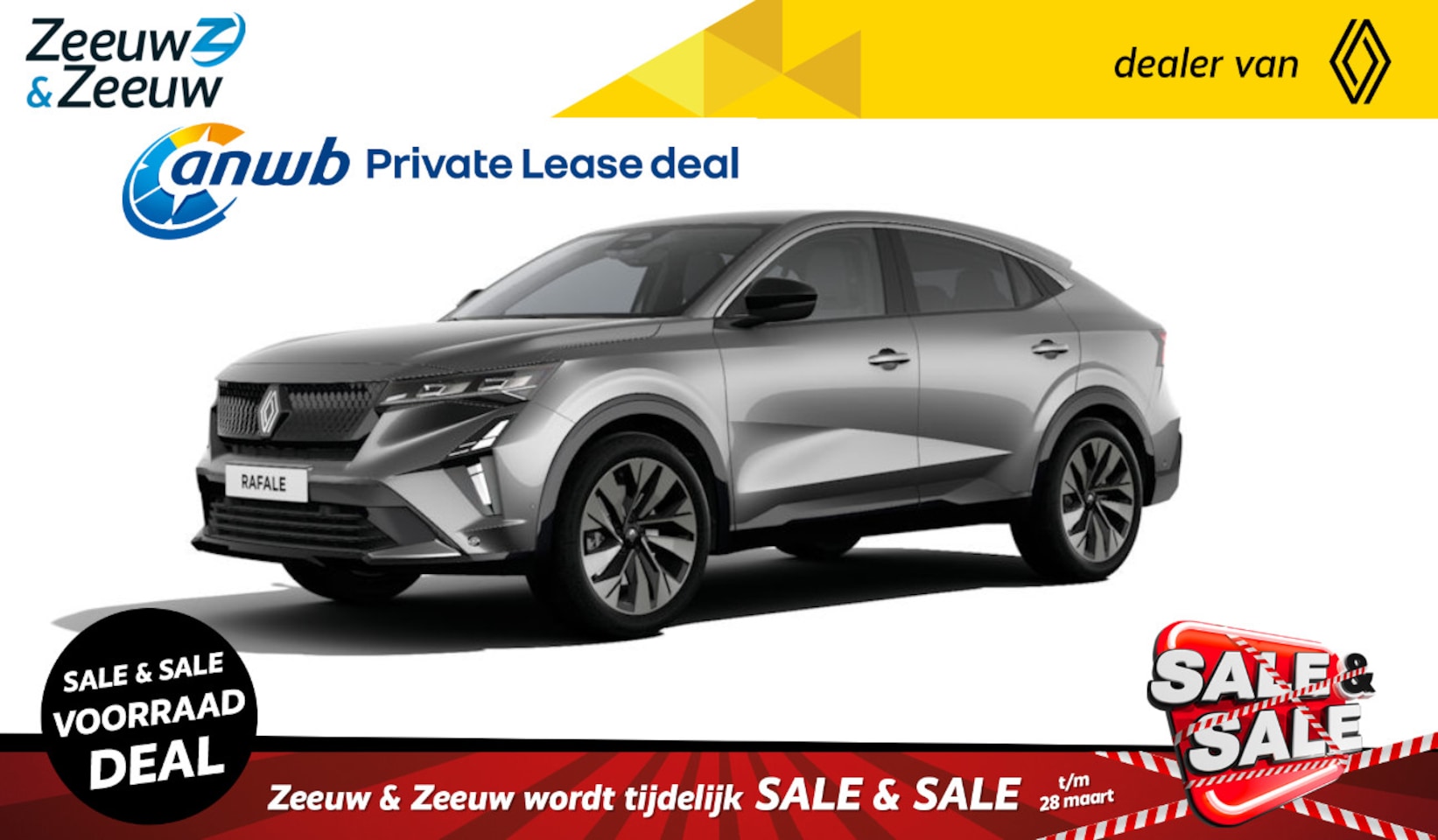 Renault Rafale - Techno E-Tech full hybrid 200 | NU met €7400,- EXTRA Zeeuw & Zeeuw voorraadkorting en met - AutoWereld.nl