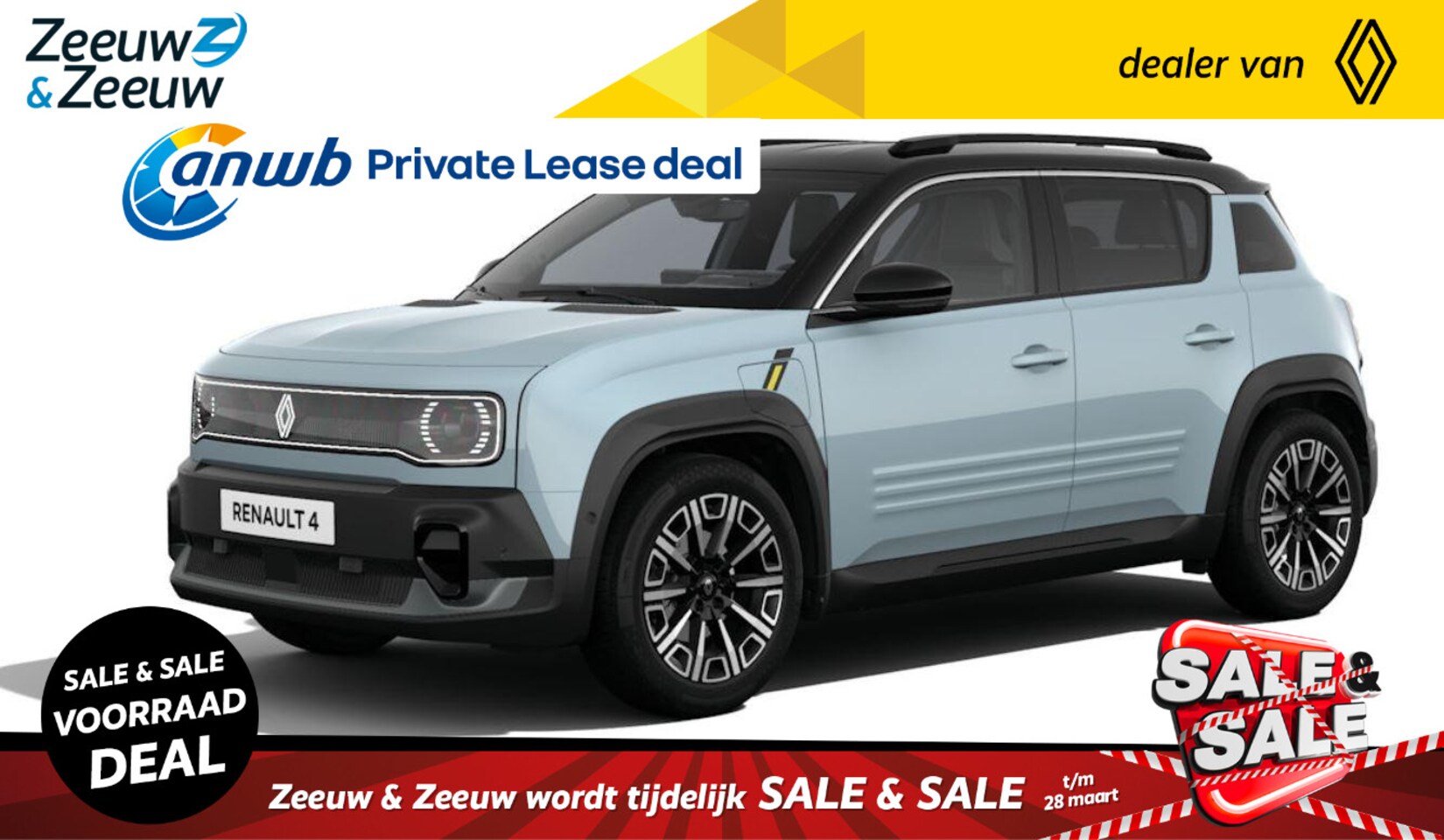 Renault 4 - Iconic comfort range 52 kWh | NU met € 4.750,- Zeeuw & Zeeuw voorraadkorting en GRATIS 5 j - AutoWereld.nl