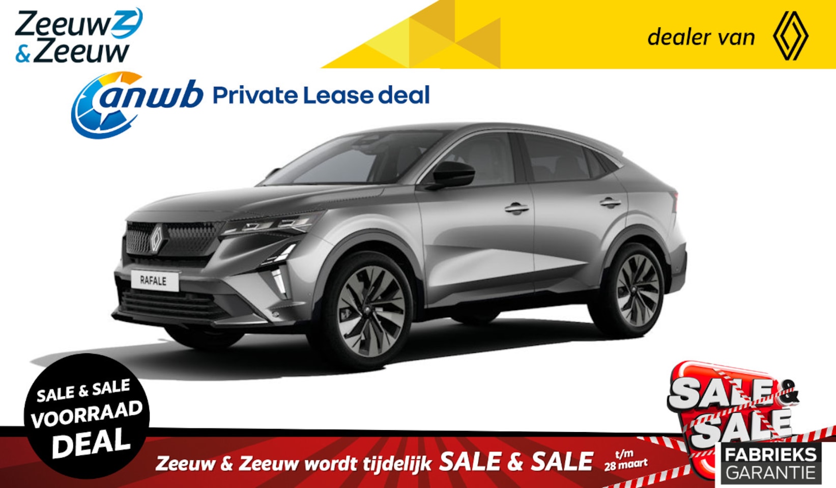 Renault Rafale - Techno E-Tech full hybrid 200 | NU met €7200,- EXTRA Zeeuw & Zeeuw voorraadkorting en met - AutoWereld.nl