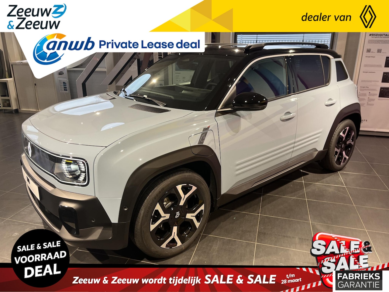 Renault 4 - comfort range techno 52 kWh Op voorraad bij Zeeuw & Zeeuw Naaldwijk//  R4 nu met  4.000 eu - AutoWereld.nl