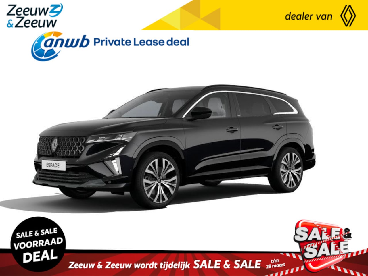 Renault Espace - E-Tech full hybrid 200 iconic 7p. | Uit voorraad leverbaar met € 8.500,- Zeeuw & Zeeuw voo - AutoWereld.nl