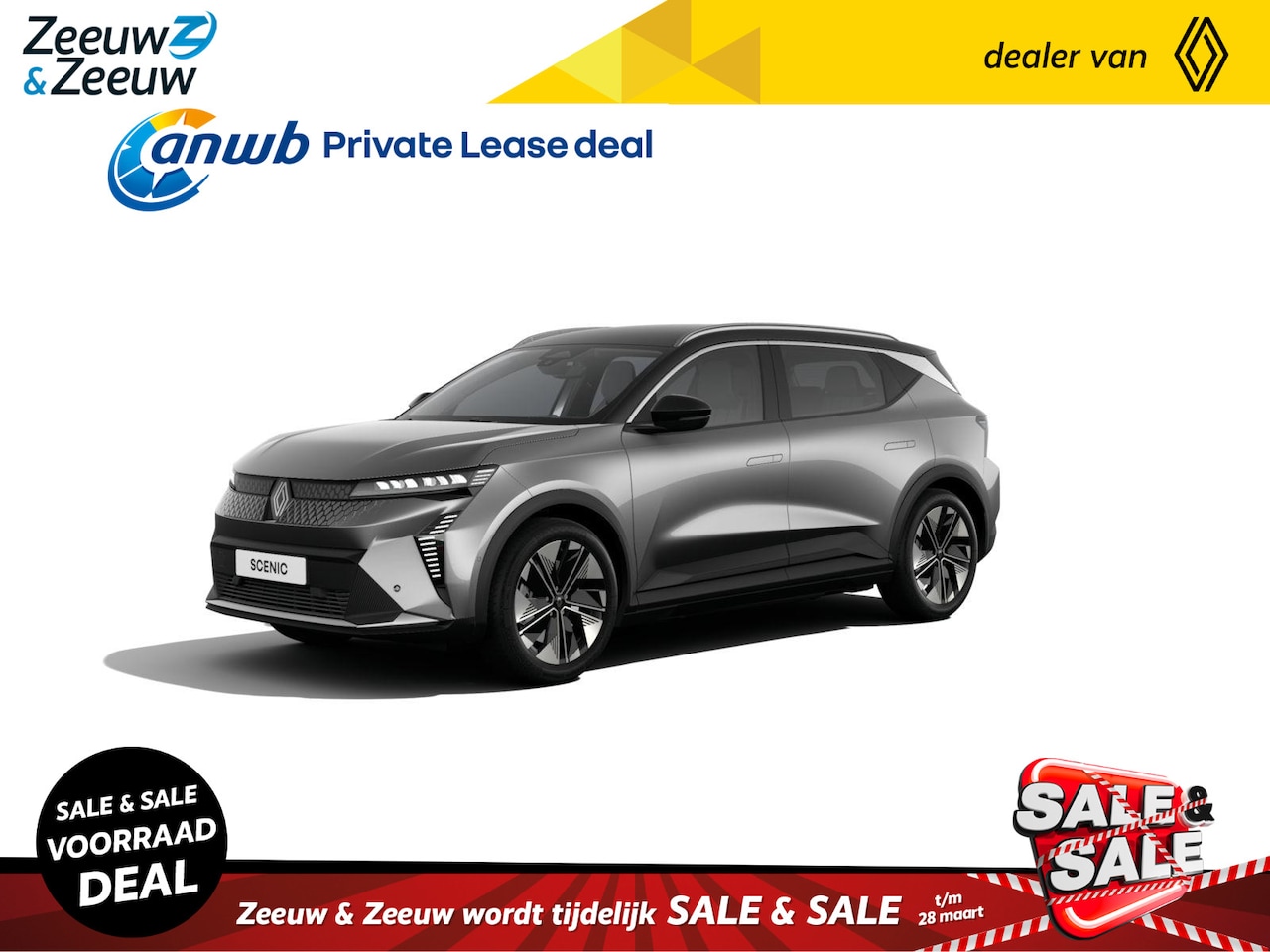 Renault Scenic E-Tech - Techno 170 pk comfort range | Nu leverbaar met €6100,- extra Zeeuw & Zeeuw voorraadkorting - AutoWereld.nl