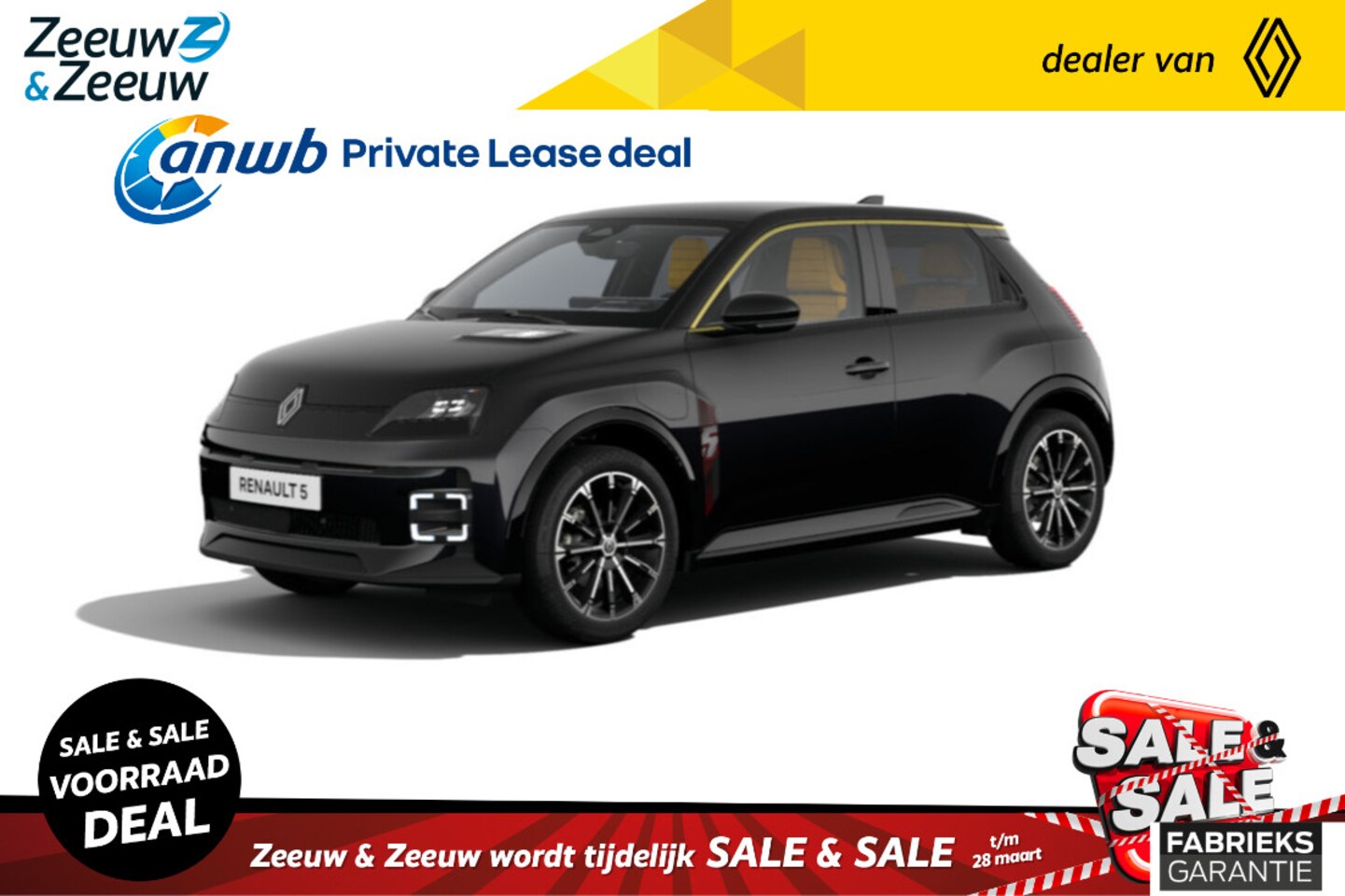Renault 5 - (Z&Z Renault Private Lease actie v.a. € 439,-) Comfort Range Iconic cinq | Auto van het Ja - AutoWereld.nl