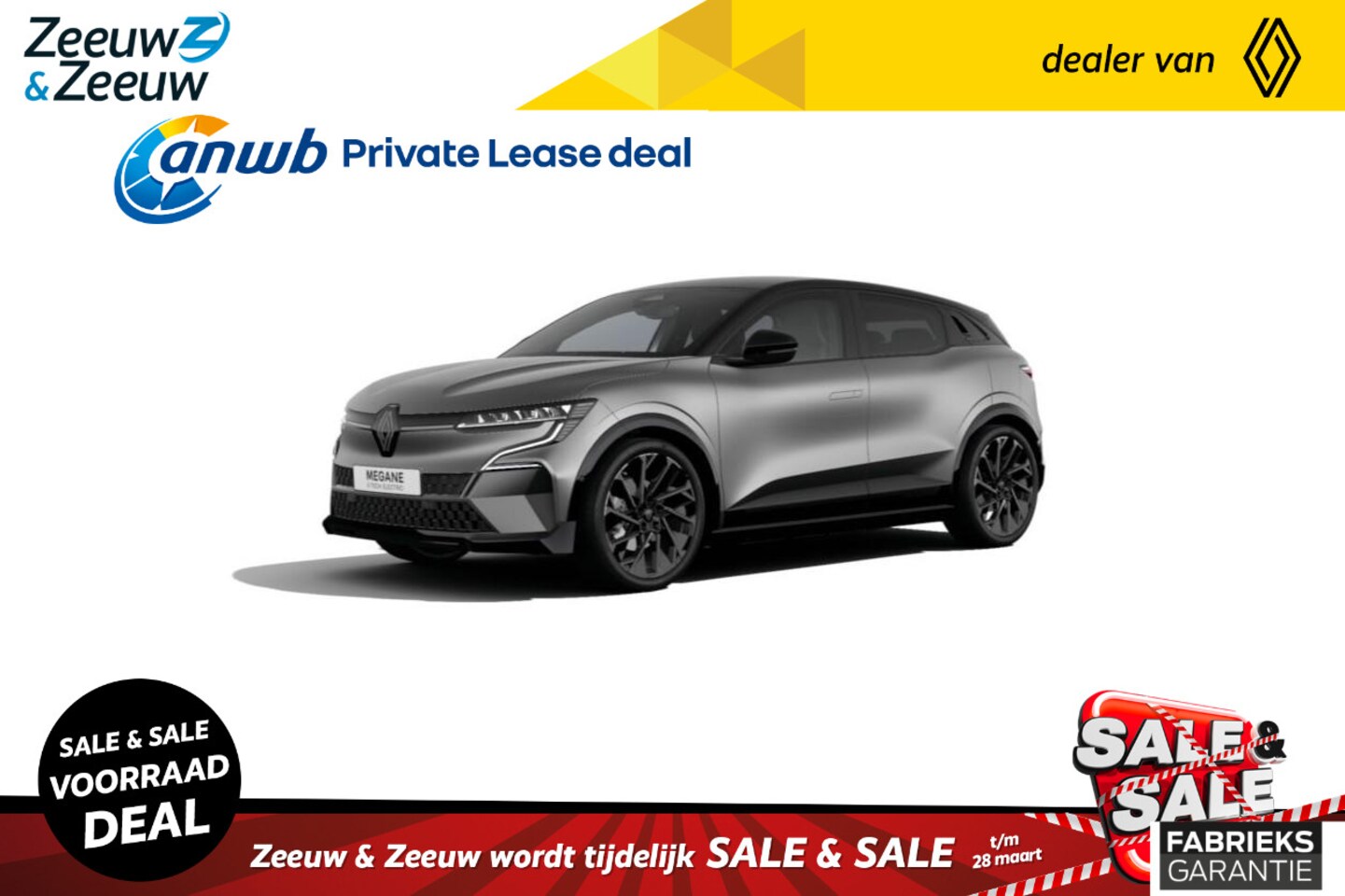Renault Mégane E-Tech - comfort range esprit alpine 60 kWh | NU met GRATIS 5 jaar garantie en met € 3000,- Zeeuw & - AutoWereld.nl