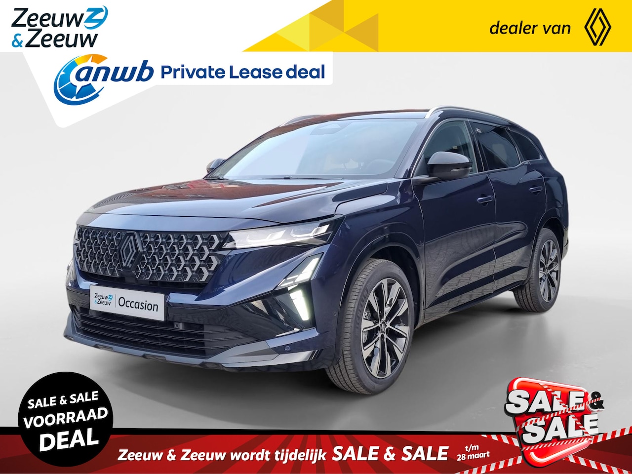 Renault Espace - E-Tech full hybrid 200 techno 7p. Nu op voorraad bij Zeeuw & Zeeuw Naaldwijk  // 2.800 Eur - AutoWereld.nl