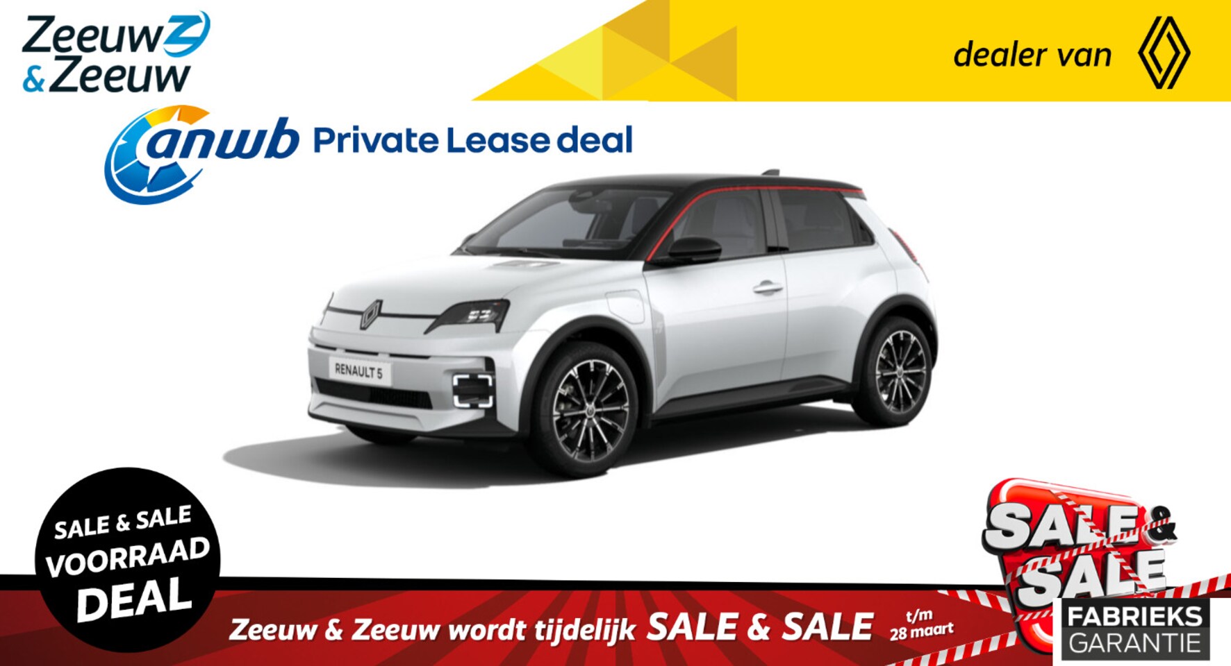 Renault 5 - (Z&Z Renault Private Lease actie vanaf € 424,-) comfort range techno 52 kWh | Auto van het - AutoWereld.nl