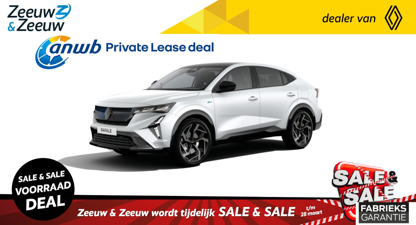 Renault Rafale - E-Tech 4x4 plug-in hybrid 300 atelier Alpine | Nu te bestellen met €1000,- EXTRA Zeeuw & Z - AutoWereld.nl