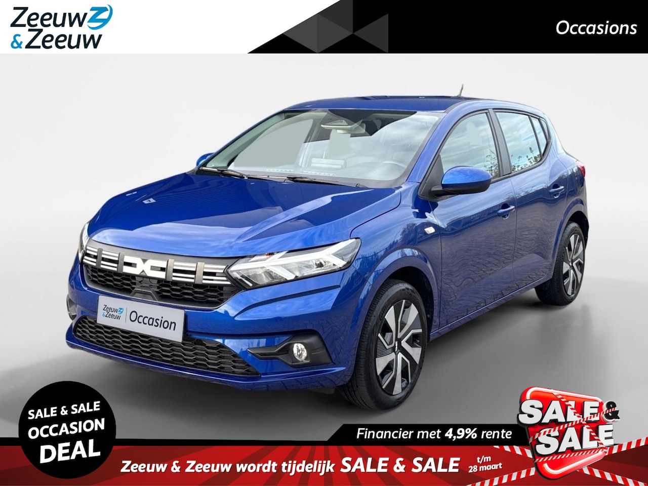 Dacia Sandero - 90PK TCe Expression | Navi | Airco | Parkeersensoren | Cruise Control | Apple CarPlay/Andr - AutoWereld.nl