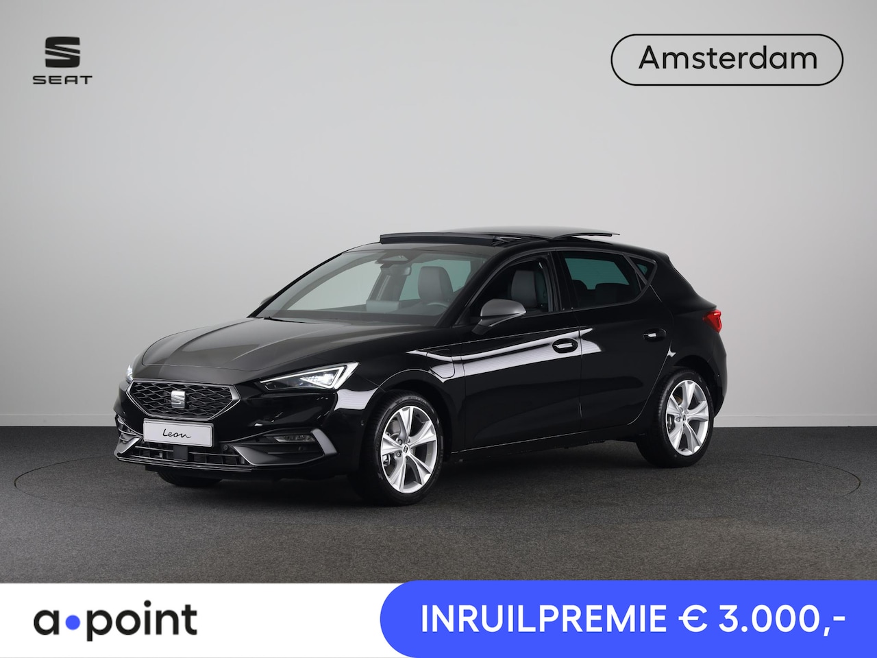 SEAT Leon - 1.5 TSI e-Hybrid FR Business | Black Pack | Glazen schuif-kanteldak | Safe & Driving Pack - AutoWereld.nl