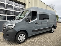 Renault Master - 136pk L2H2 DC 7 persoons Airco, Cruise, Navi, Camera, Pdc, Enz