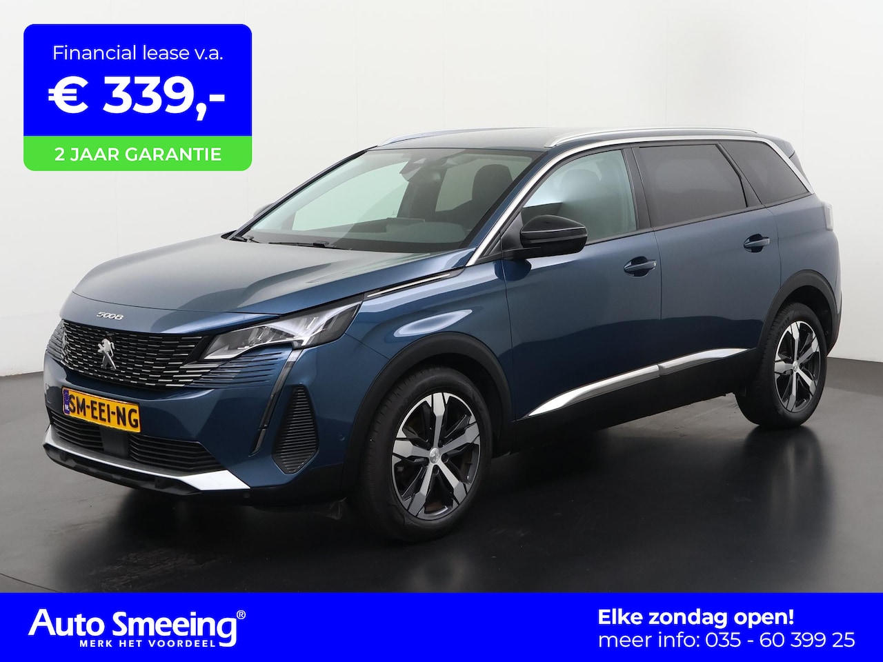 Peugeot 5008 - 1.2 PureTech Allure Pack 7p. | 360 Camera | Nappa Leder | Blind spot | Zondag Open! - AutoWereld.nl