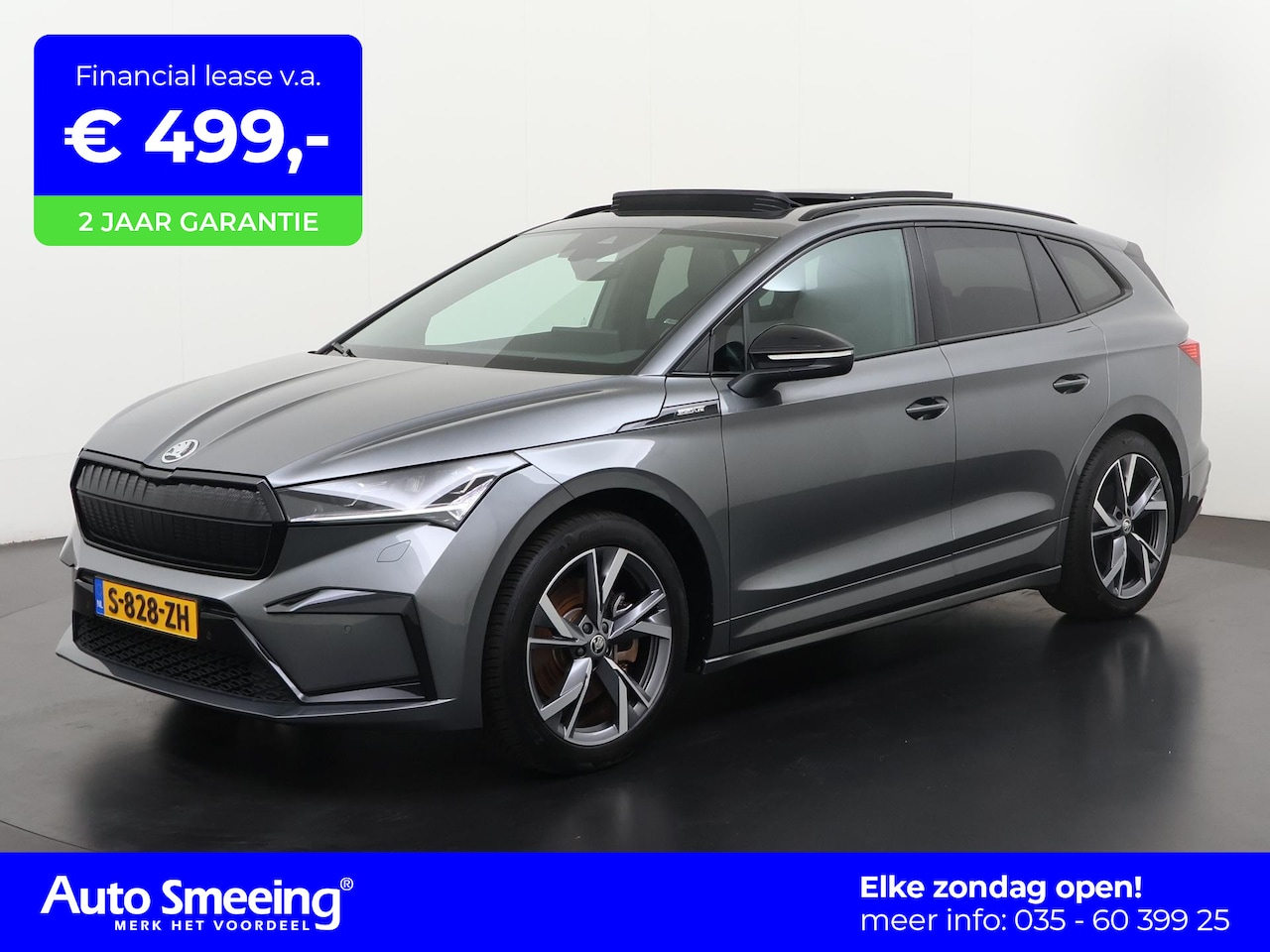 Skoda Enyaq iV - 80 Sportline | SOH 98% | Panoramadak | Trekhaak | Winter pakket | Zondag Open! - AutoWereld.nl