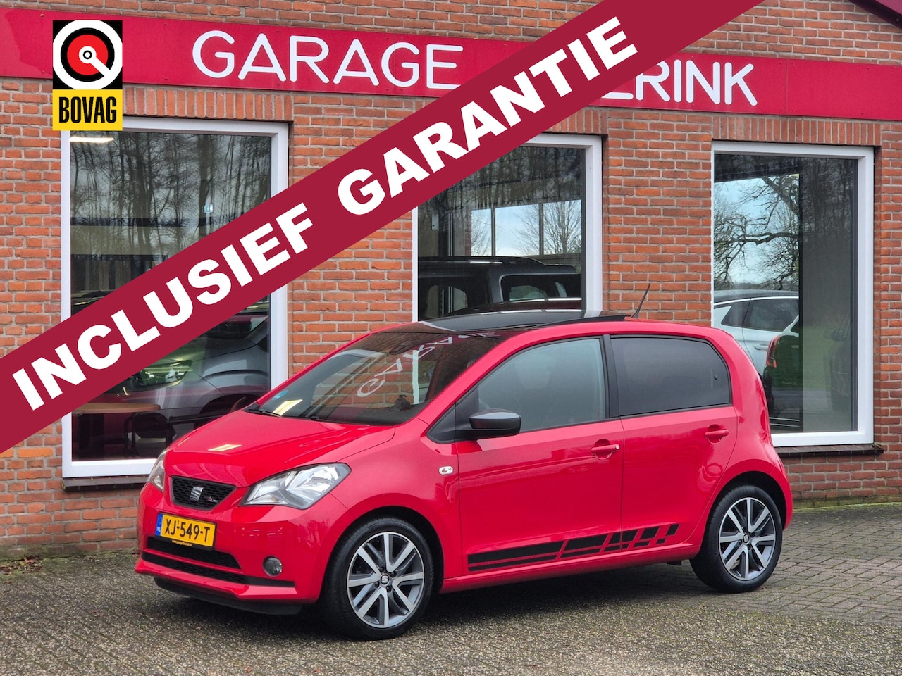 SEAT Mii - 1.0 FR 60PK 5drs airco, cruise, navi, pdc, lmv, elektr.dak, regensensor - AutoWereld.nl
