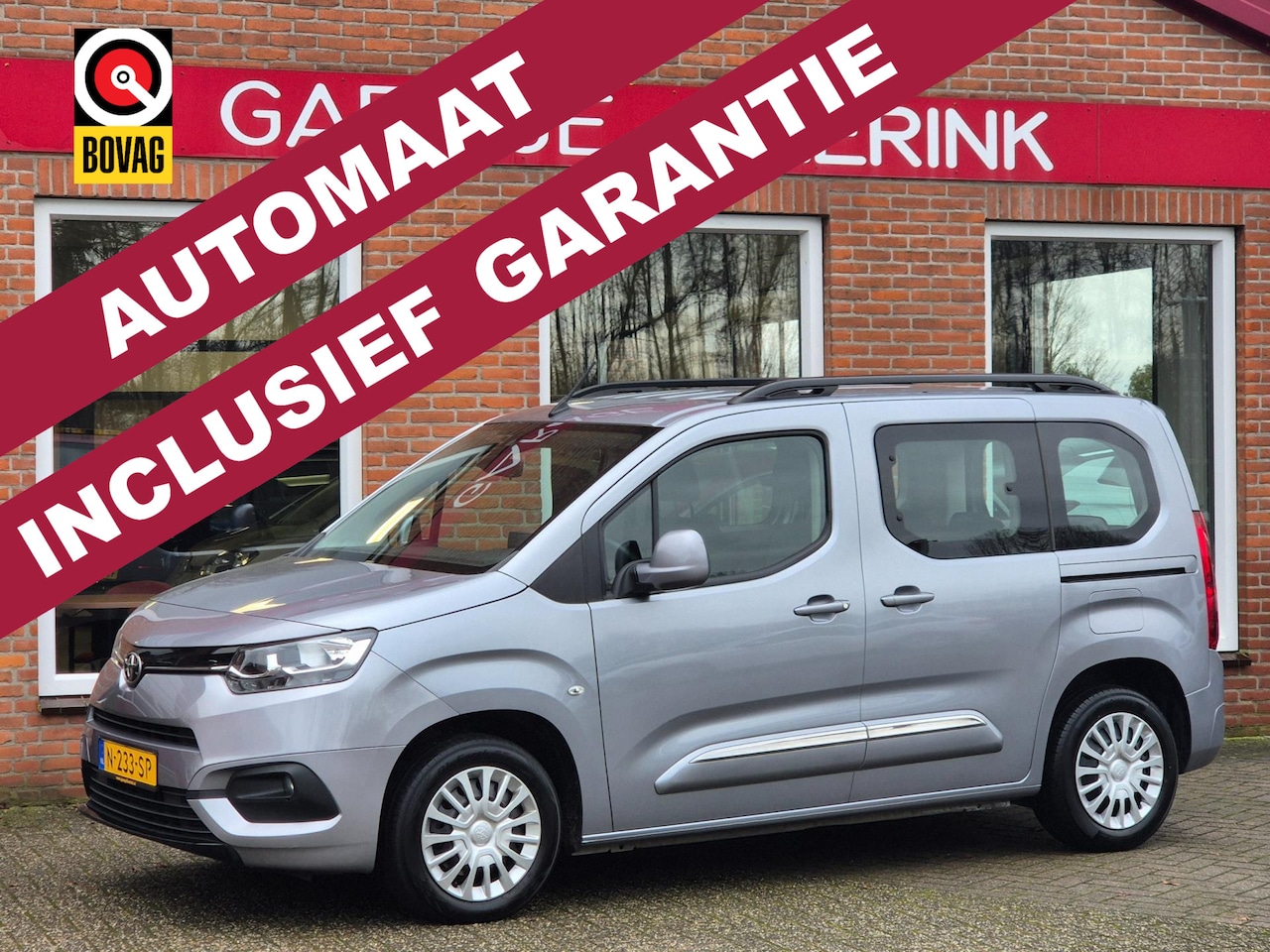 Toyota ProAce City Verso - 1.2 Turbo Cool AUTOMAAT 131PK 5drs airco, cruise, navi, pdc, trekhaak - AutoWereld.nl