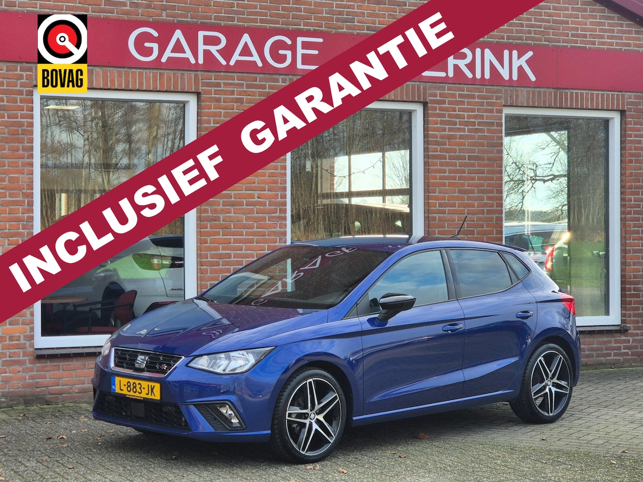 SEAT Ibiza - 1.0 TSI FR Business Intense 110PK 5drs clima, cruise, navi, carplay, camera, pdc, dab - AutoWereld.nl