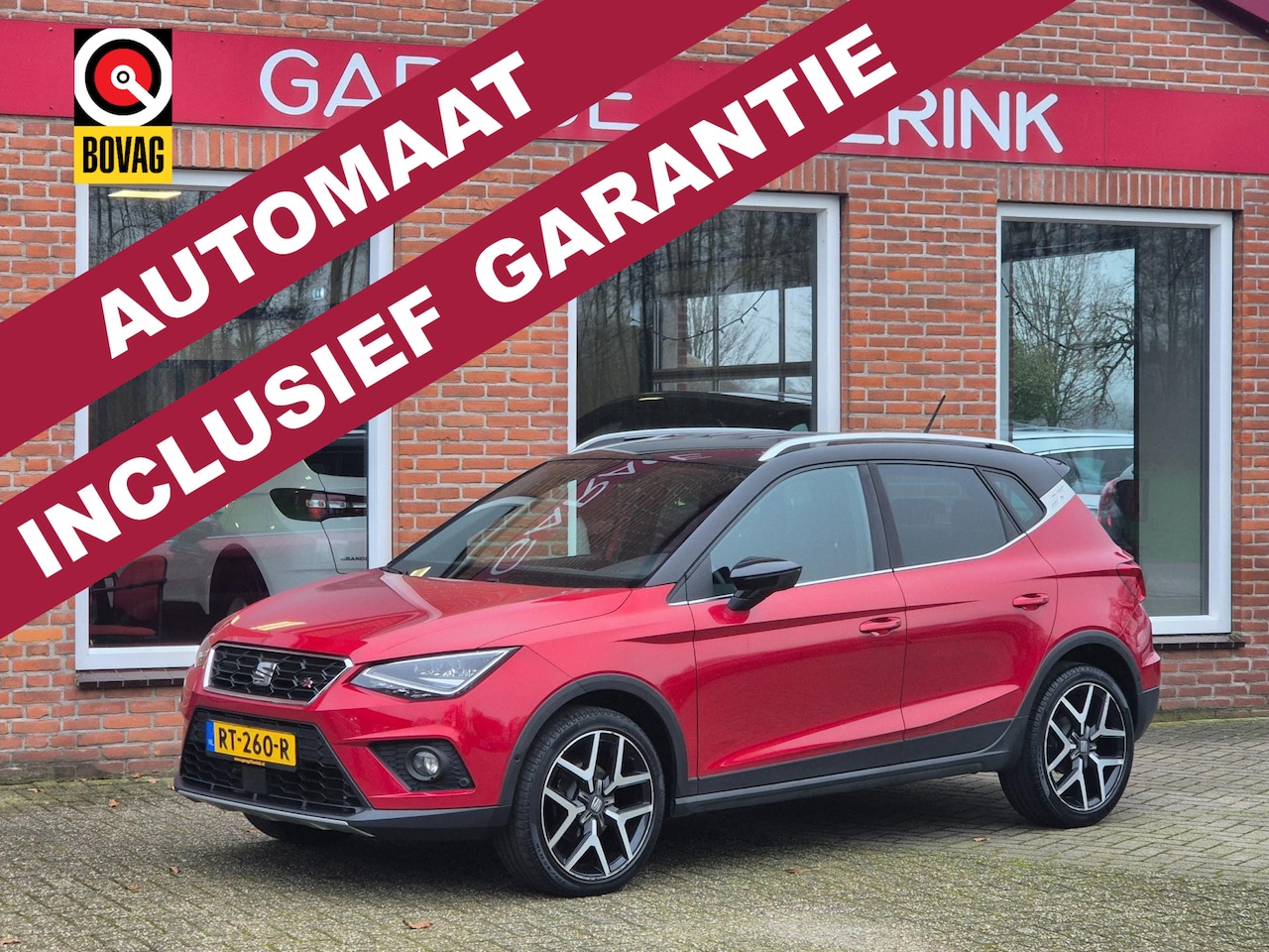 SEAT Arona - 1.0 TSI FR Launch Edition 116PK 5drs AUTOMAAT clima, cruise, navi, pdc, lmv, led, carplay, - AutoWereld.nl