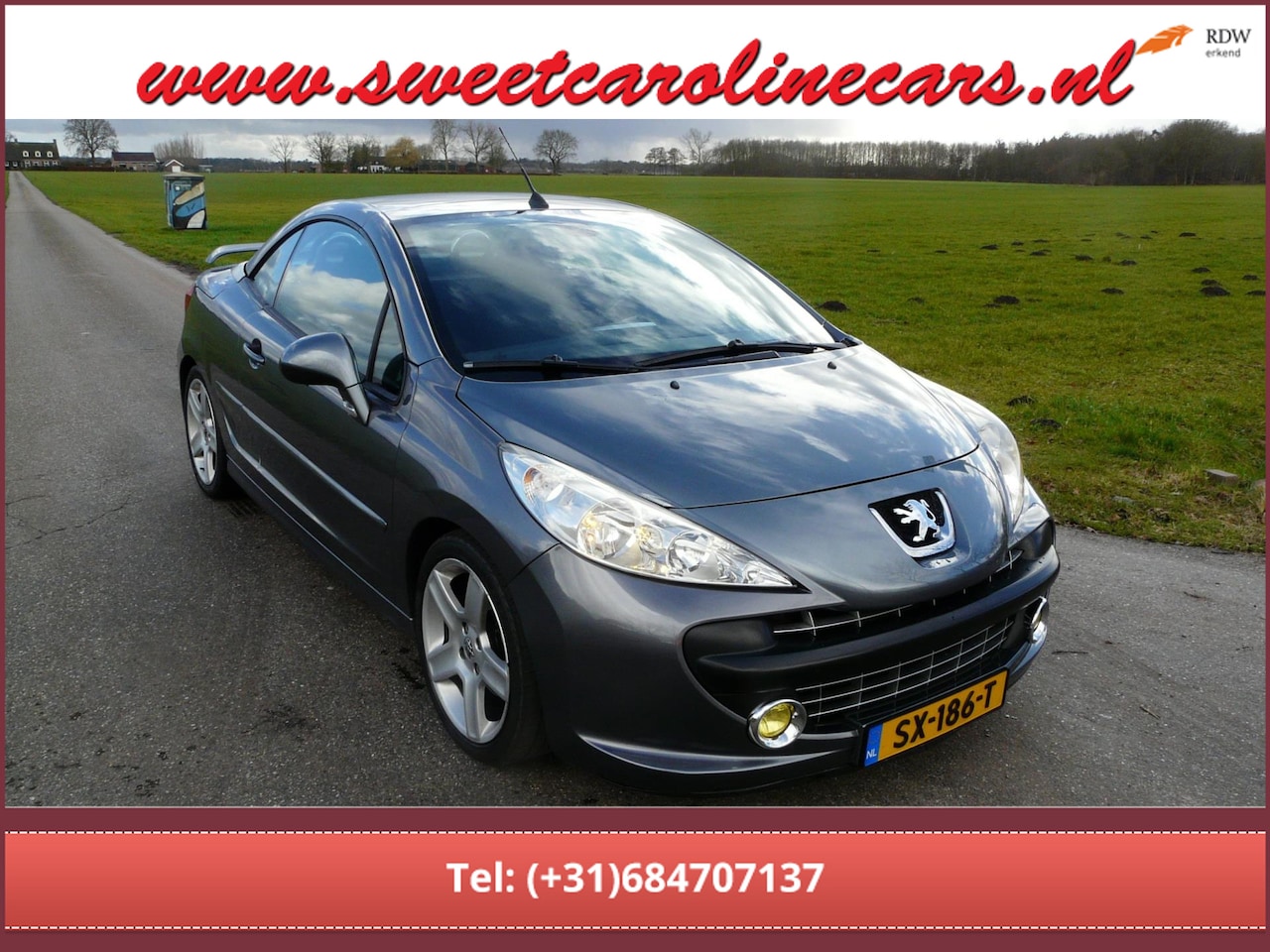 Peugeot 207 CC - 1.6 VTi Sport Pack,Airco,Elec.pakket,17"Lmv's,Grootbeeld Navi, 130000 KM!! - AutoWereld.nl