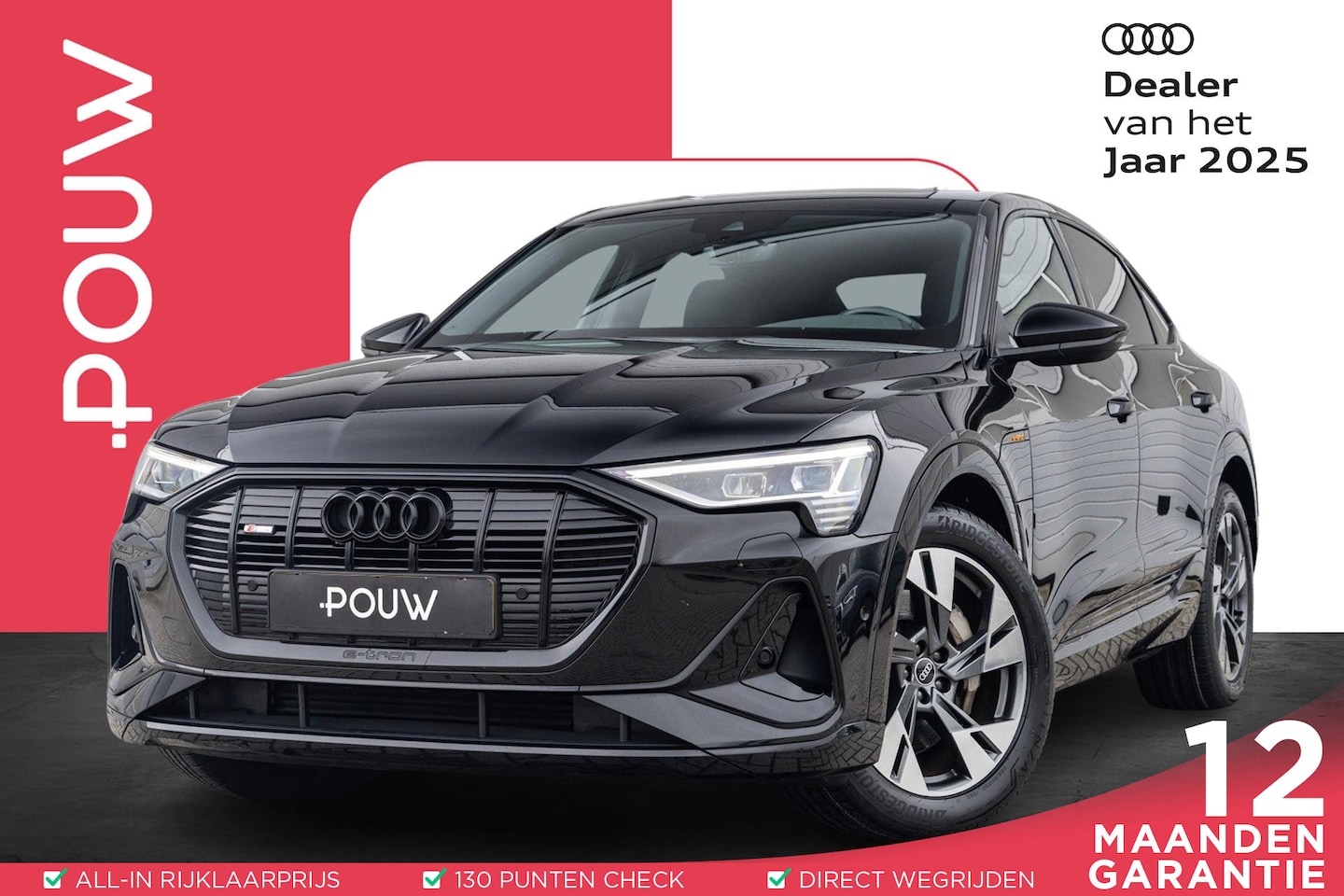 Audi e-tron Sportback - 55 408pk quattro S Edition 95 kWh | SoH 95% | Panoramadak | Trekhaak | Keyless entry - AutoWereld.nl