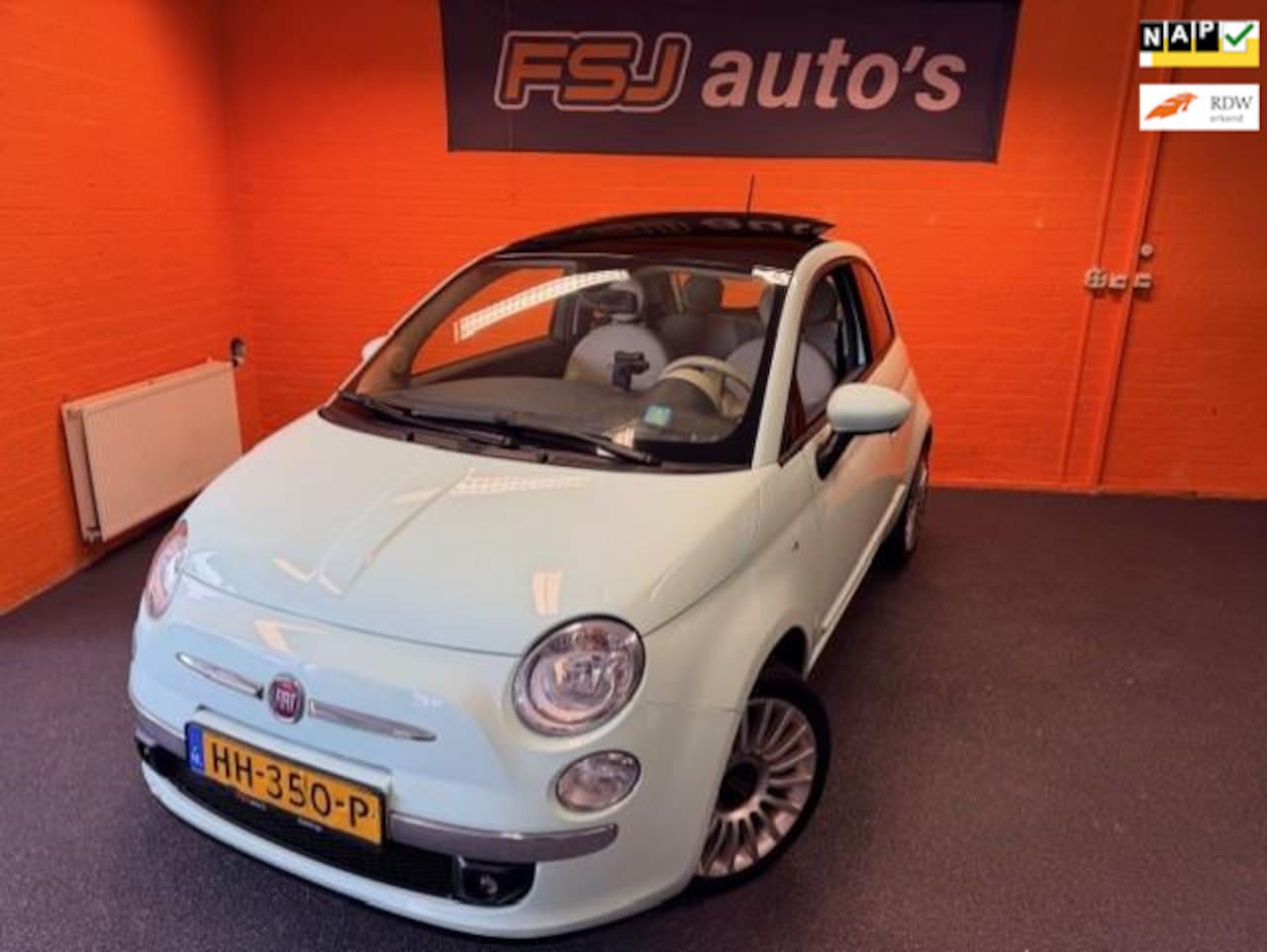 Fiat 500 - 0.9 TwinAir Turbo Lounge / Panoramadak / Airco - AutoWereld.nl