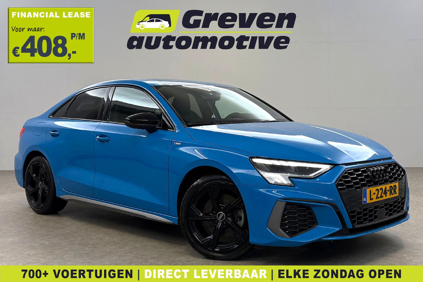 Audi A3 - TFSI S-line Turbo Blue | Virtual | Carplay | Trekh. | Cruise | Navi | Parkeersens. | NAP - AutoWereld.nl