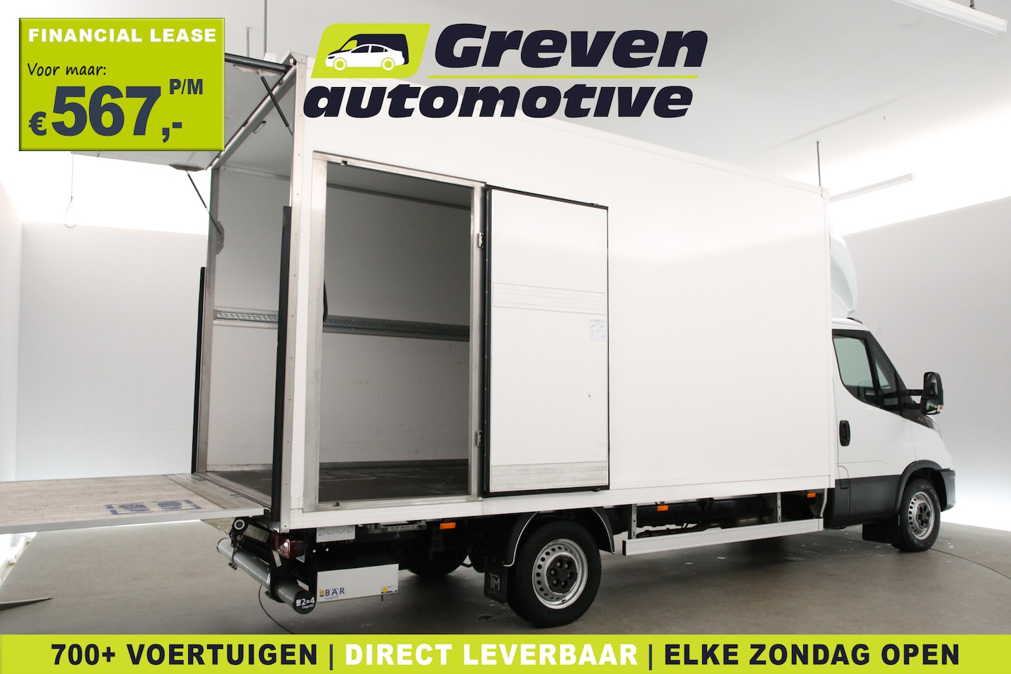 Iveco Daily - 35S18H 3.0 410 | 180PK | Bakwagen | Zijdeur | Laadklep | Laadbak | Airco | 3 Zits | Carpla - AutoWereld.nl